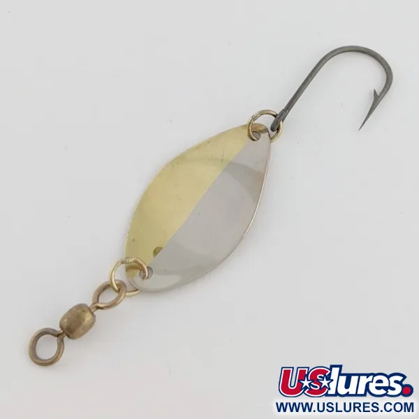 Vintage   Otto's ACE BAITS, 3/32oz nickel/brass fishing spoon #24193