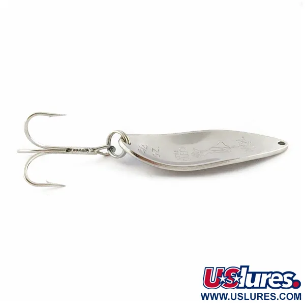 Vintage  Seneca Little Cleo (Hula Girl), 3/4oz nickel/blue fishing spoon #24198