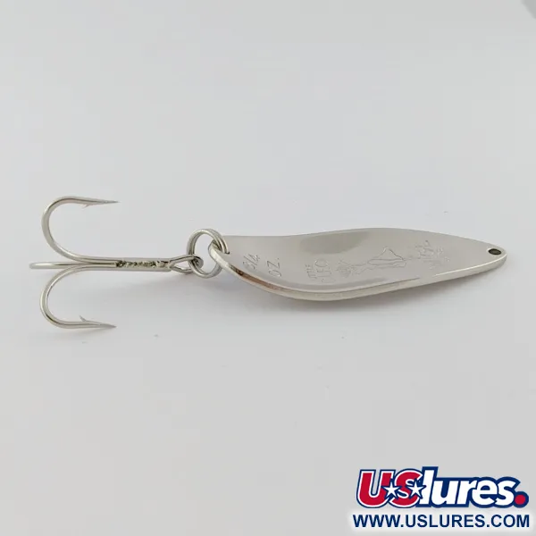 Vintage  Seneca Little Cleo (Hula Girl), 3/4oz nickel/blue fishing spoon #24198