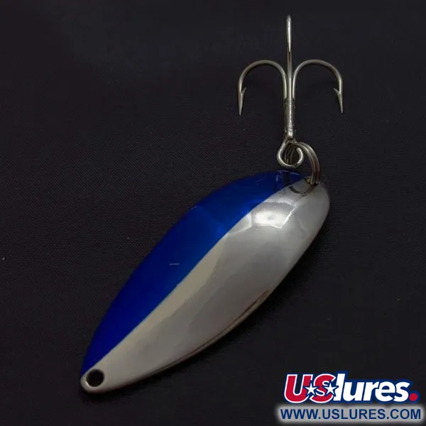 Vintage  Seneca Little Cleo (Hula Girl), 3/4oz nickel/blue fishing spoon #24198