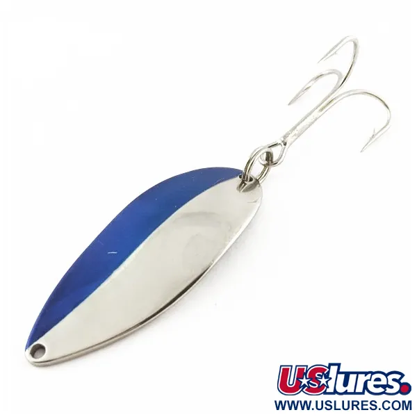 Vintage  Seneca Little Cleo (Hula Girl), 3/4oz nickel/blue fishing spoon #24198