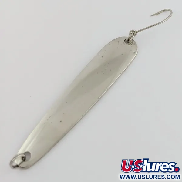 Vintage   Hicks Tackle, 1/2oz Nickel fishing spoon #24204
