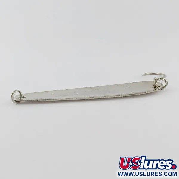 Vintage   Hicks Tackle, 1/2oz Nickel fishing spoon #24204
