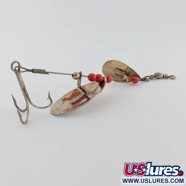 Vintage   Weller June-Bug, 1/4oz silver/gold spinning lure #24206
