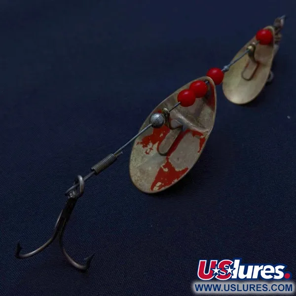 Vintage   Weller June-Bug, 1/4oz silver/gold spinning lure #24206