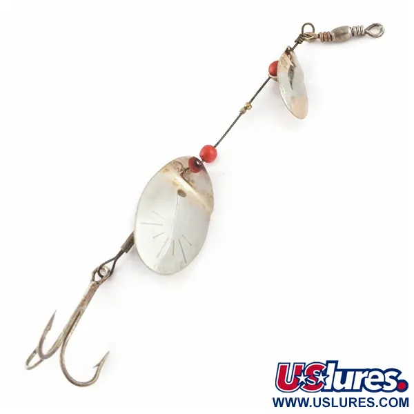 Vintage   Weller June-Bug, 1/4oz silver/gold spinning lure #24206