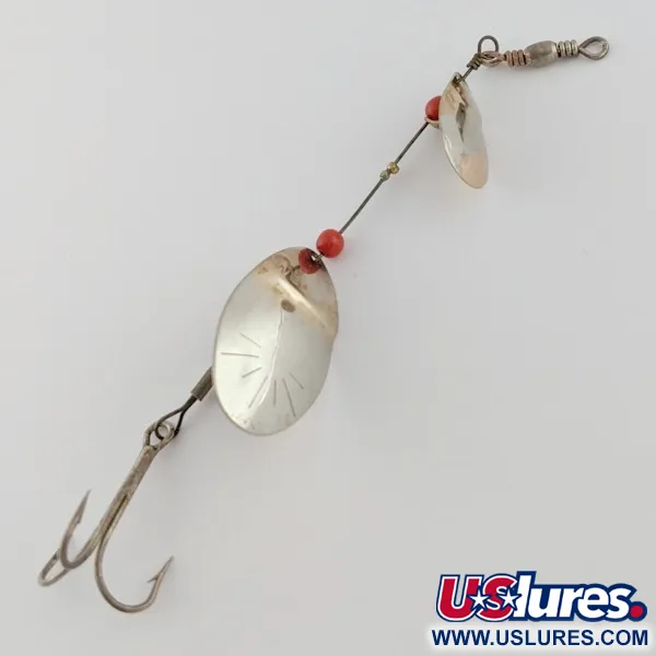 Vintage   Weller June-Bug, 1/4oz silver/gold spinning lure #24206