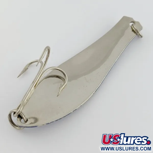 Vintage  Prescott Spinner Little Doctor 275, 3/4oz Light Blue / Nickel / Blue fishing spoon #24207