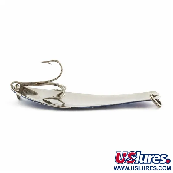 Vintage  Prescott Spinner Little Doctor 275, 3/4oz Light Blue / Nickel / Blue fishing spoon #24207