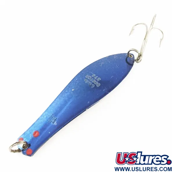 Vintage  Prescott Spinner Little Doctor 275, 3/4oz Light Blue / Nickel / Blue fishing spoon #24207