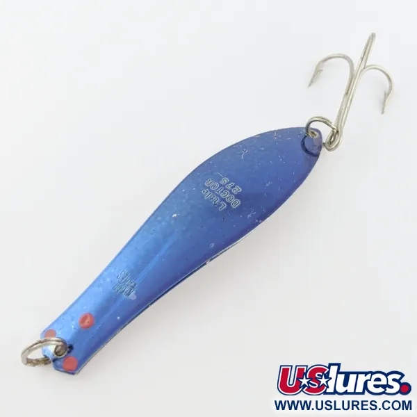 Vintage  Prescott Spinner Little Doctor 275, 3/4oz Light Blue / Nickel / Blue fishing spoon #24207