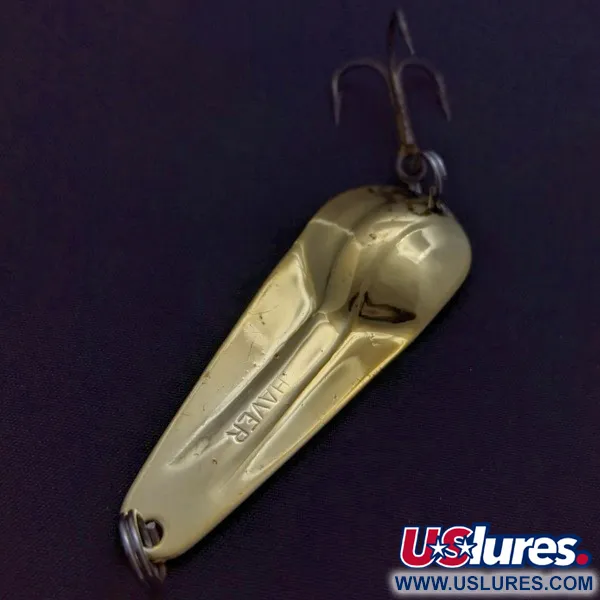 Vintage   James Aitken Haver, 2/5oz gold fishing spoon #24215