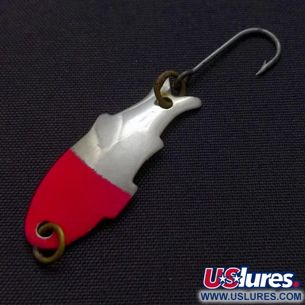 Vintage   Shoff's Triple Teazer, 1/32oz  Red / Nickel fishing spoon #24218