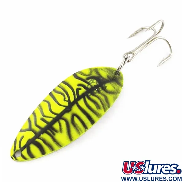 Vintage  Eppinger Dardevle Devle Dog  5400 Detroit (1980 s), 1/2oz Nickel/Orange UV fishing spoon #24220