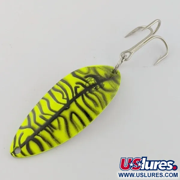 Vintage  Eppinger Dardevle Devle Dog  5400 Detroit (1980 s), 1/2oz Nickel/Orange UV fishing spoon #24220