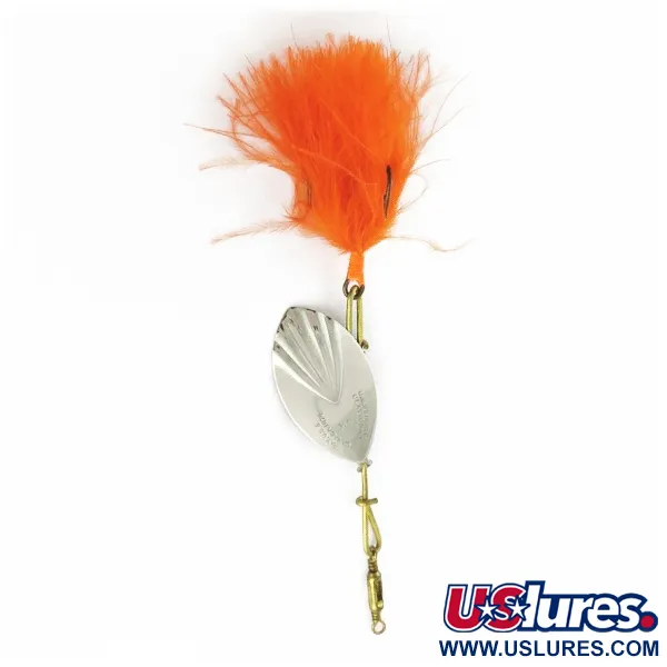 Vintage  Other G.M. Skinner 4 ( pat. Canada 1874), 1/4oz nickel/red spinning lure #24225