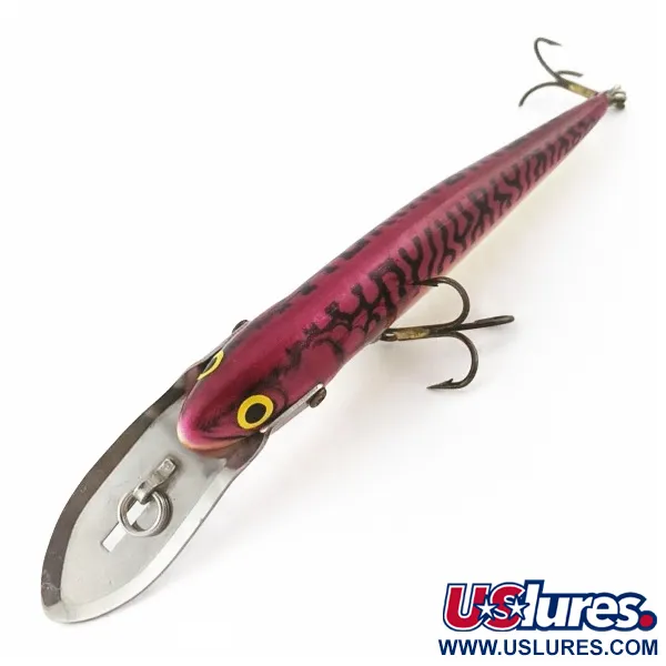 Vintage   Salmo Whitefish 13 metal lip, 1oz Red Mackerel  fishing lure #24234