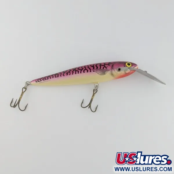 Vintage   Salmo Whitefish 13 metal lip, 1oz Red Mackerel  fishing lure #24234