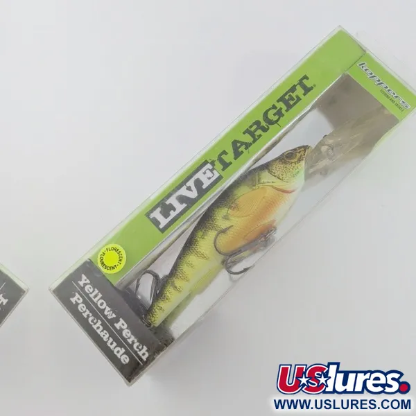  LiveTarget  LIVE TARGET Yellow Perch Deep Diving, 1 1/4oz Yellow Perch fishing lure #24236