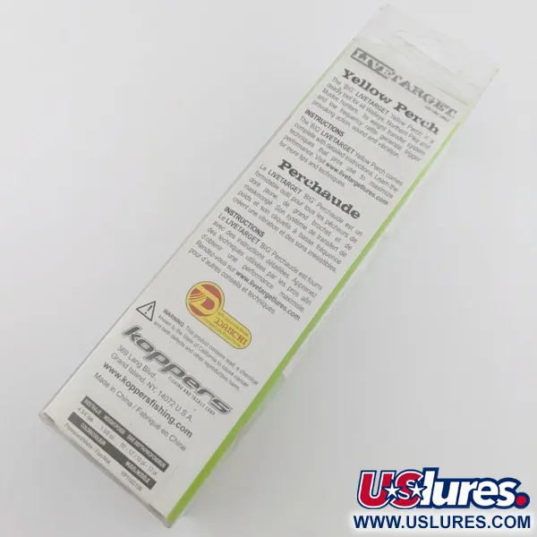  LiveTarget  LIVE TARGET Yellow Perch Deep Diving, 1 1/4oz Yellow Perch fishing lure #24236