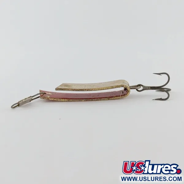 Vintage   South Bend  Super-Duper 503, 3/16oz Gold/red fishing spoon #24239