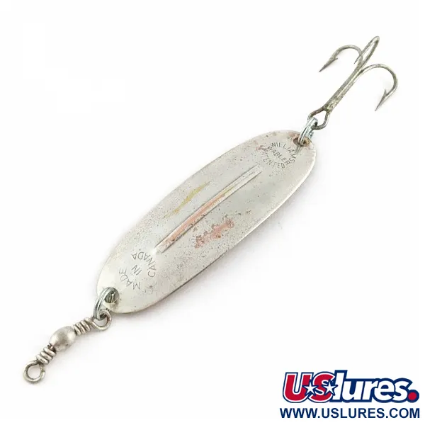 Vintage   Williams Wabler W40, 1/4oz silver fishing spoon #24241
