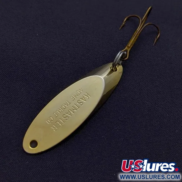 Vintage  Acme Kastmaster, 1/4oz gold fishing spoon #24242