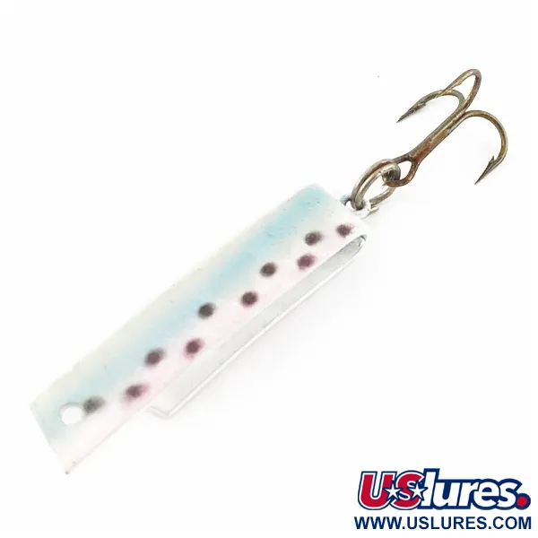 Vintage  Luhr Jensen Super-Duper 503, 1/8oz black/gold/red fishing spoon #24244