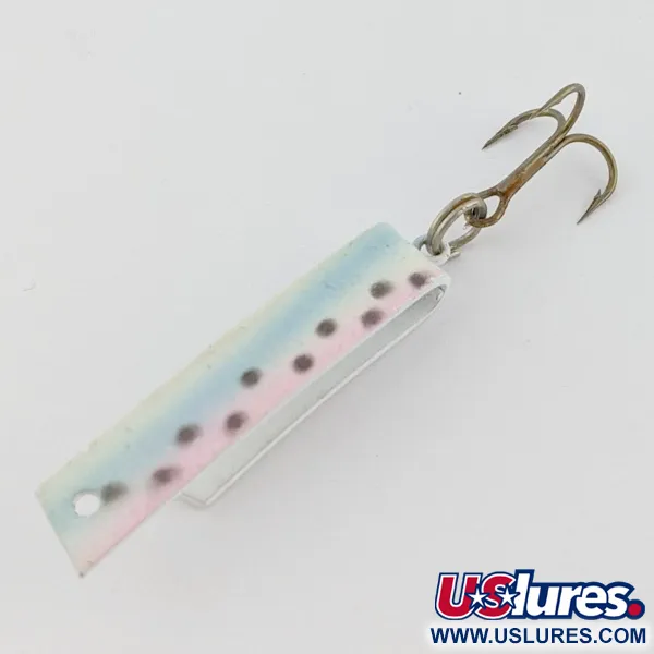 Vintage  Luhr Jensen Super-Duper 503, 1/8oz black/gold/red fishing spoon #24244