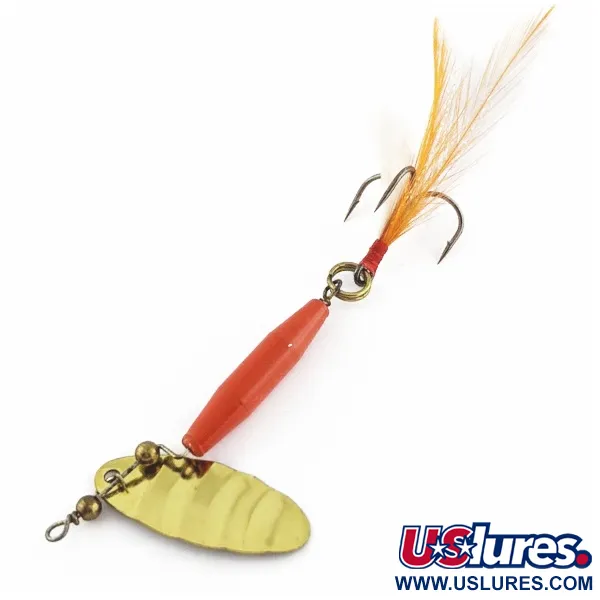 Vintage   Worth #301, 1/3oz red/black/gold spinning lure #24248