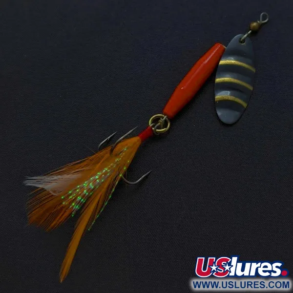 Vintage   Worth #301, 1/3oz red/black/gold spinning lure #24248
