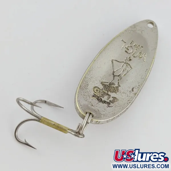 Vintage  Seneca Little Cleo (Hula Girl), 1/2oz Nickel / Brass fishing spoon #24250