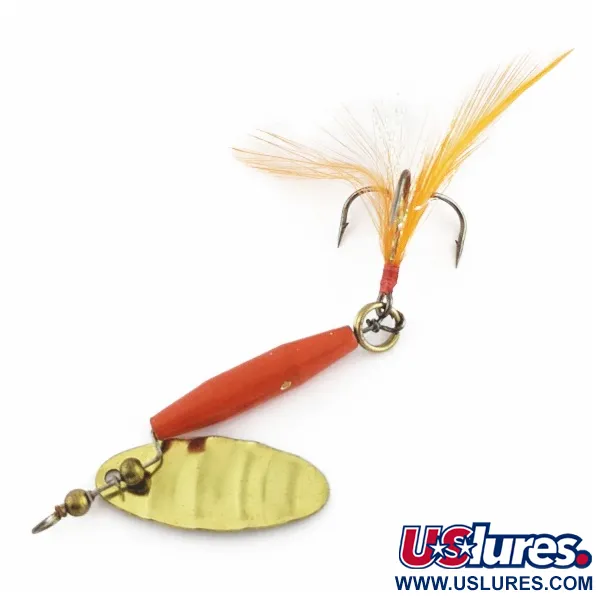 Vintage   Worth #301, 1/3oz red/black/gold spinning lure #24254