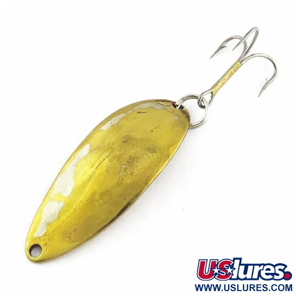 Vintage  Seneca Little Cleo (Hula Girl), 1/2oz Brass fishing spoon #24259