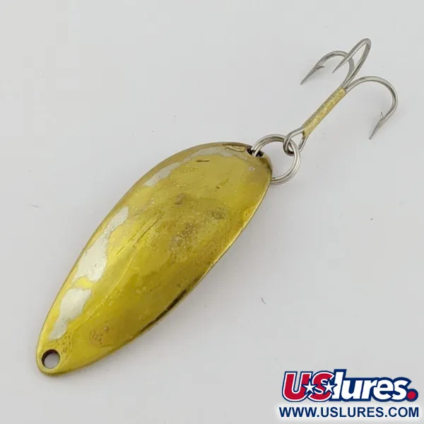 Vintage  Seneca Little Cleo (Hula Girl), 1/2oz Brass fishing spoon #24259