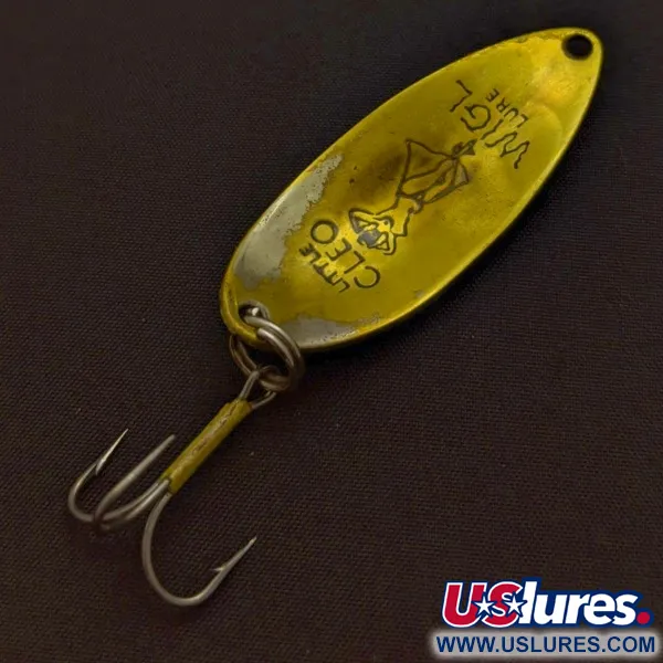 Vintage  Seneca Little Cleo (Hula Girl), 1/2oz Brass fishing spoon #24259
