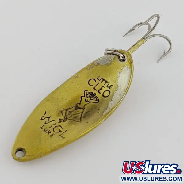 Vintage  Seneca Little Cleo (Hula Girl), 1/2oz Brass fishing spoon #24259