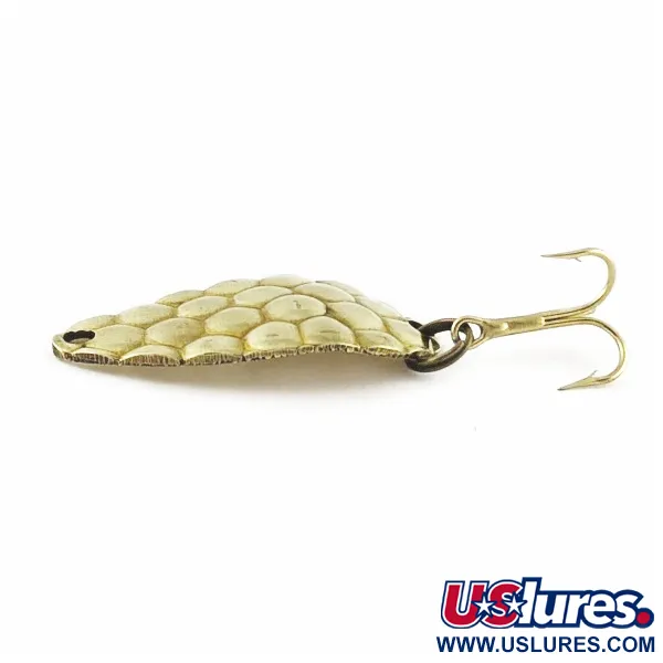 Vintage   Acme Little Cleo bubbles, 1/8oz gold fishing spoon #24262