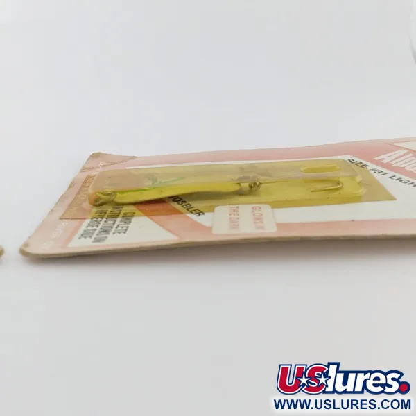  Luhr Jensen Luhr jensen Alpena Diamond #31 Glow​, 1/8oz Glo-Flo Green stripe fishing spoon #24265