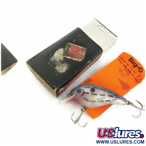 Vintage   Cotton Cordell Big O, 1/2oz Blue eyes Bar Fish fishing lure #24266
