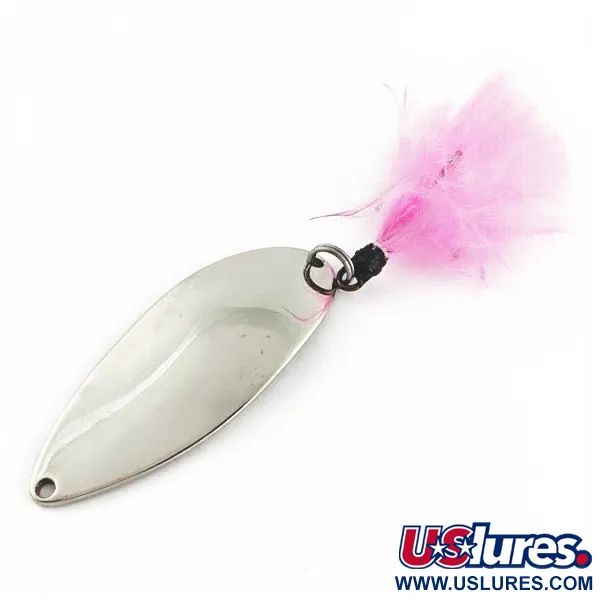 Vintage  Seneca Little Cleo (Hula Girl), 3/4oz nickel/blue fishing spoon #24270