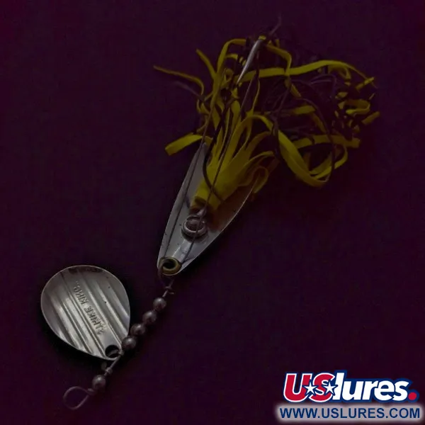 Vintage   Strike King Timber Spin, 1/2oz  Nickel fishing spoon #24274