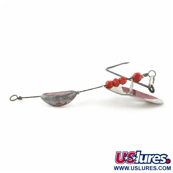 Vintage   Weller June-Bug Stripe-on, 1/2oz silver/gold spinning lure #24278