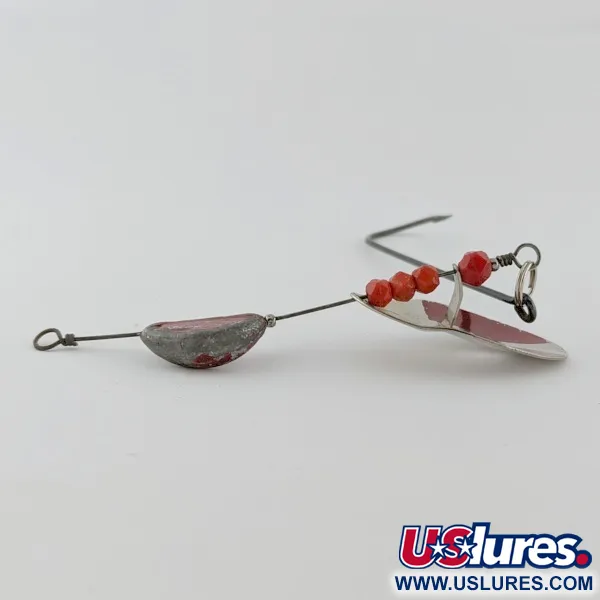 Vintage   Weller June-Bug Stripe-on, 1/2oz silver/gold spinning lure #24278