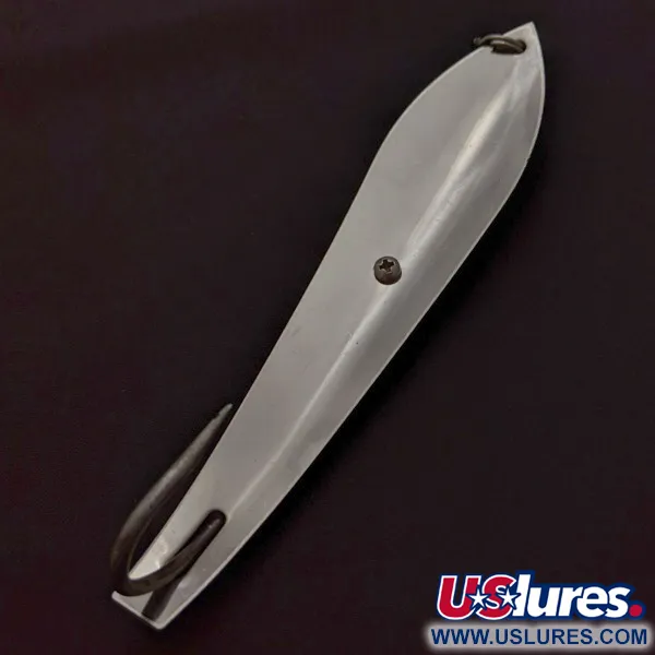 Vintage  Pro King Weedless King Spoon, 1 1/4oz Nickel / Hologram fishing spoon #24280