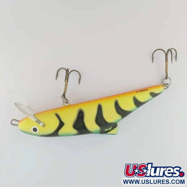 Vintage   Salmo Skinner 15, 1 3/4oz  Fire Tiger fishing lure #24282