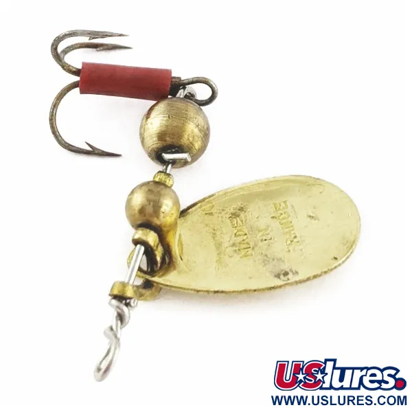 Vintage   Mepps Aglia 0 (1960s), 3/32oz gold spinning lure #24289
