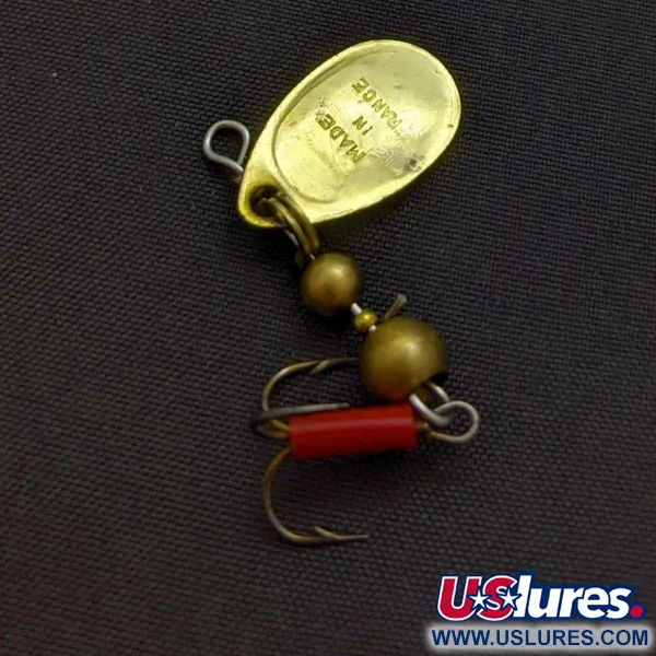 Vintage   Mepps Aglia 0 (1960s), 3/32oz gold spinning lure #24289