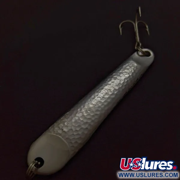 Vintage   Hopkins No=Eql 4, 2 1/2oz nickel fishing spoon #24291