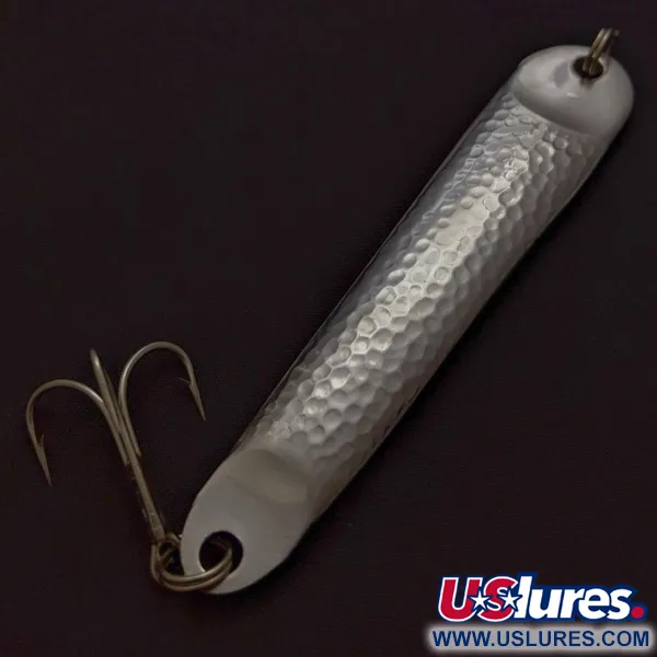 Vintage   Hopkins No=Eql 4, 2 1/2oz nickel fishing spoon #24291